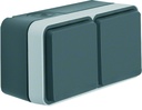 W.1 SSD 2f. waagrecht grau/lichtgrau matt